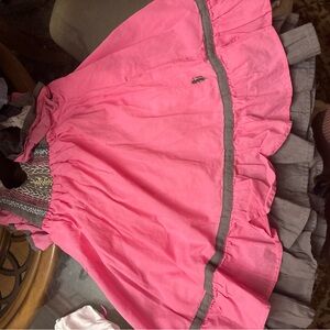 Well Dressed Wolf Pink and Gray Dress